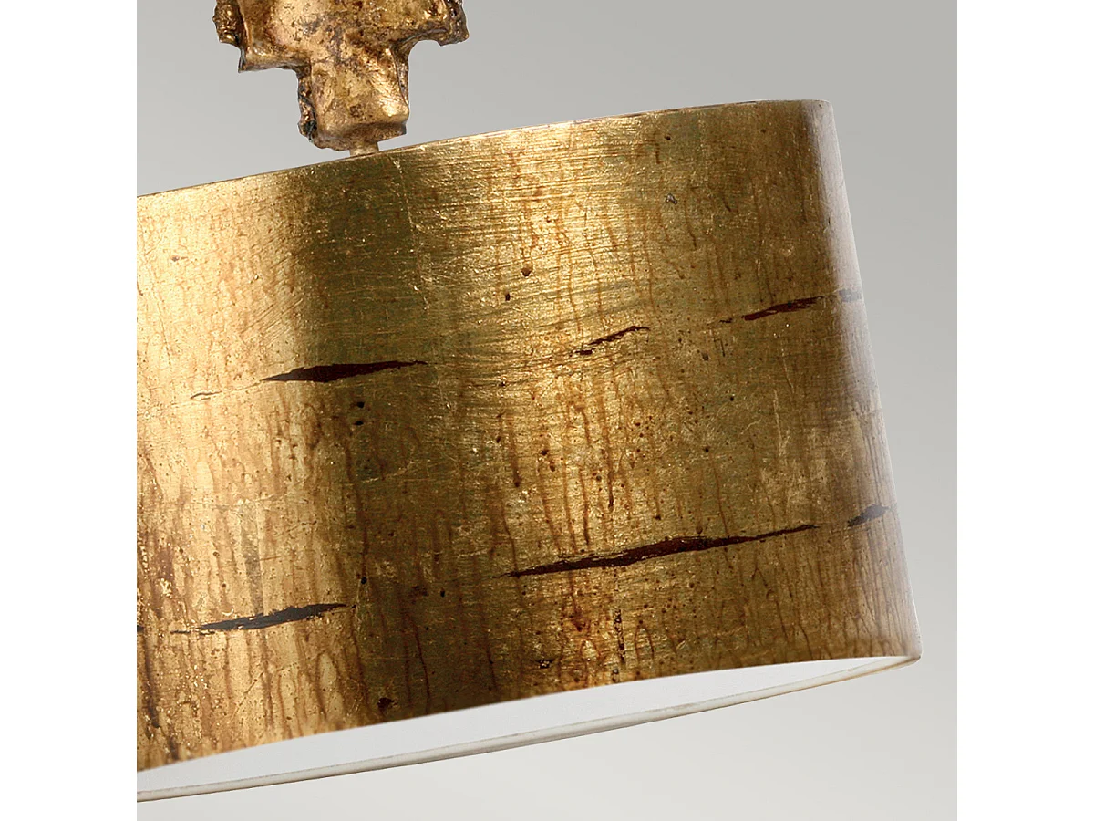 Elstead Fragment - 1 leichter runder großer Deckenanhänger im Alter von Gold, E27