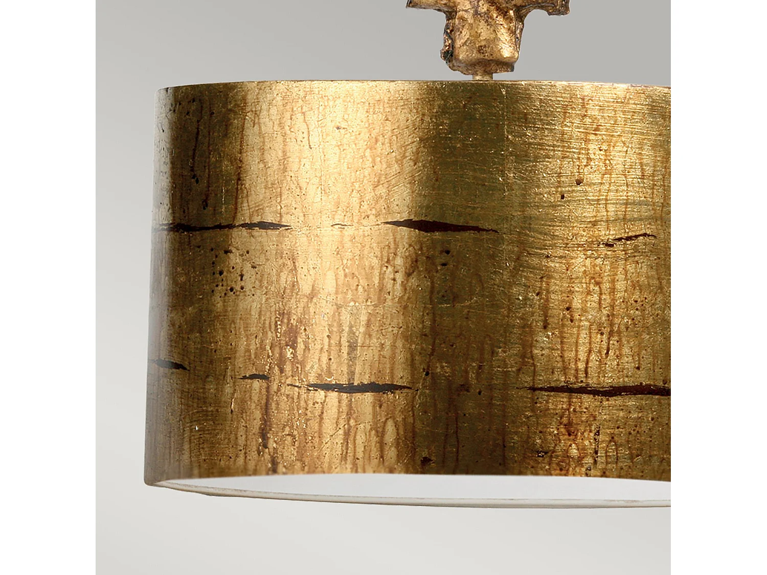 Elstead Fragment - 1 leichter runder großer Deckenanhänger im Alter von Gold, E27