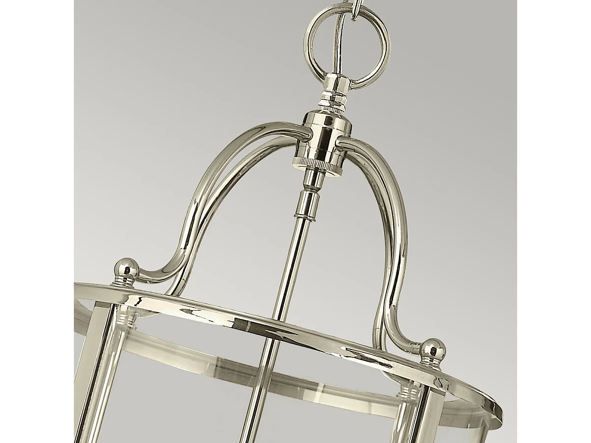 Elstead Gentry - Lampada a sospensione media a 4 candele - Nichel lucido