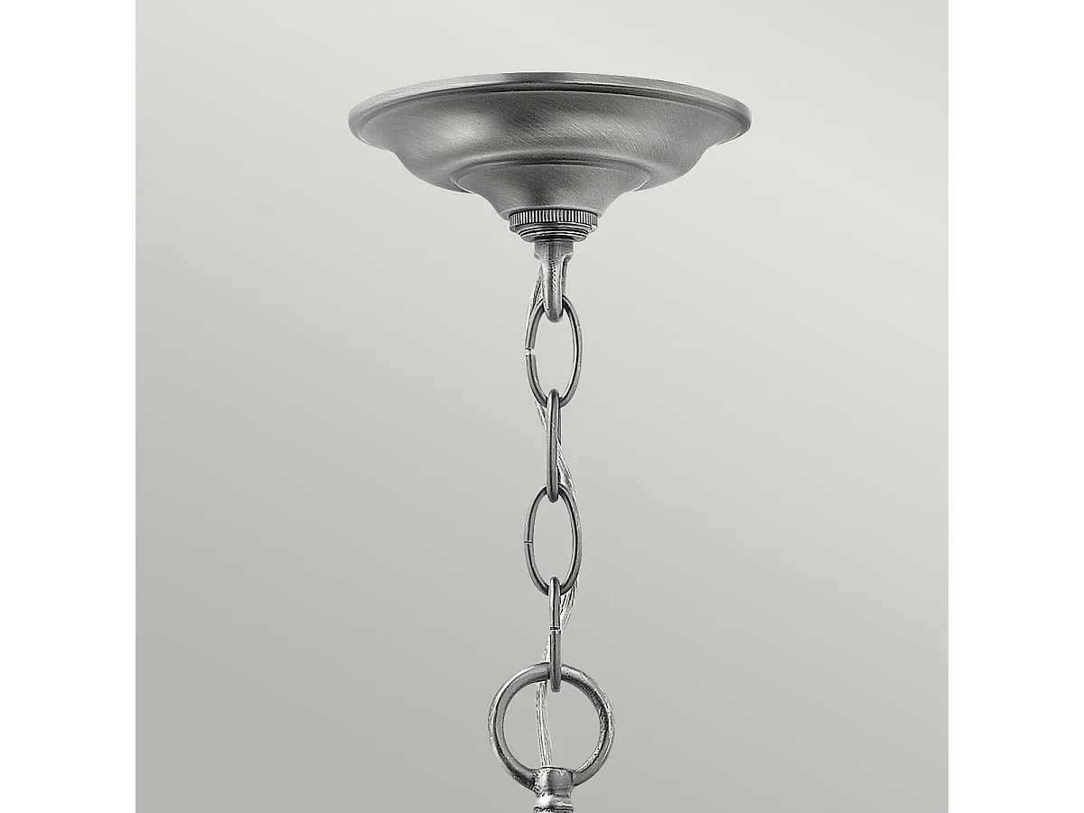 Elstead Gentry - Lanterna da soffitto a 6 luci grande in peltro, attacco E14