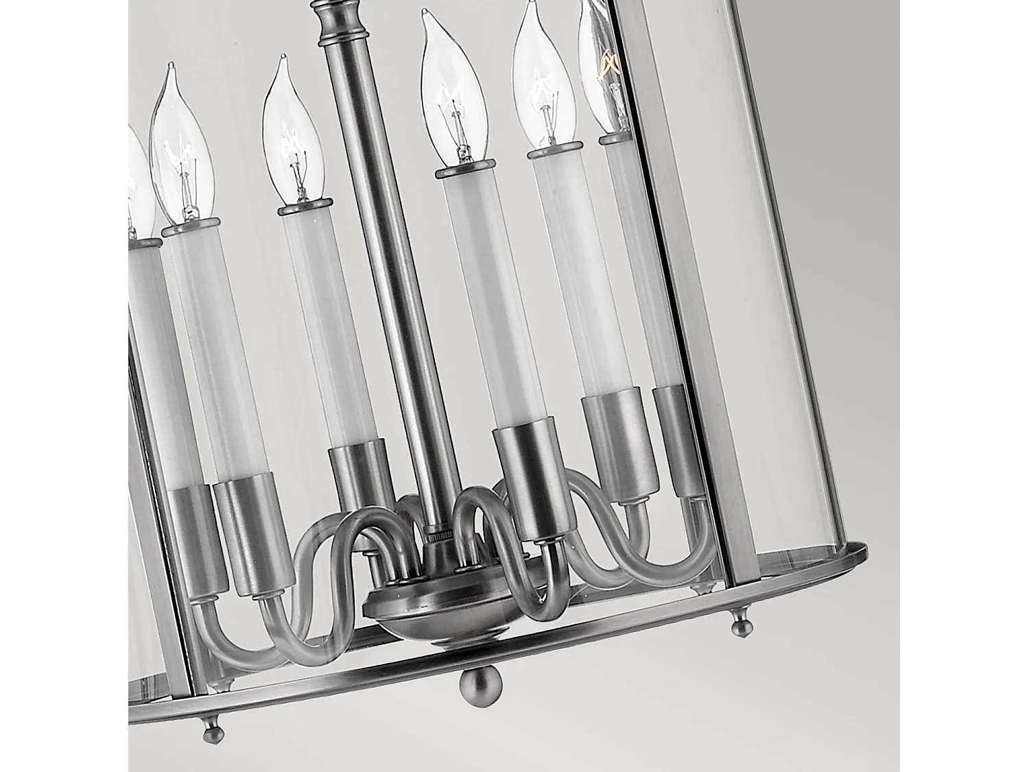 Elstead Gentry - Lanterna da soffitto a 6 luci grande in peltro, attacco E14