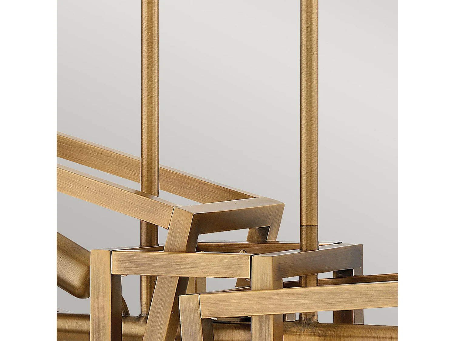 Ensemble Hinkley Fredrick Ramond 6-Licht-Anhänger aus gebürsteter Bronze