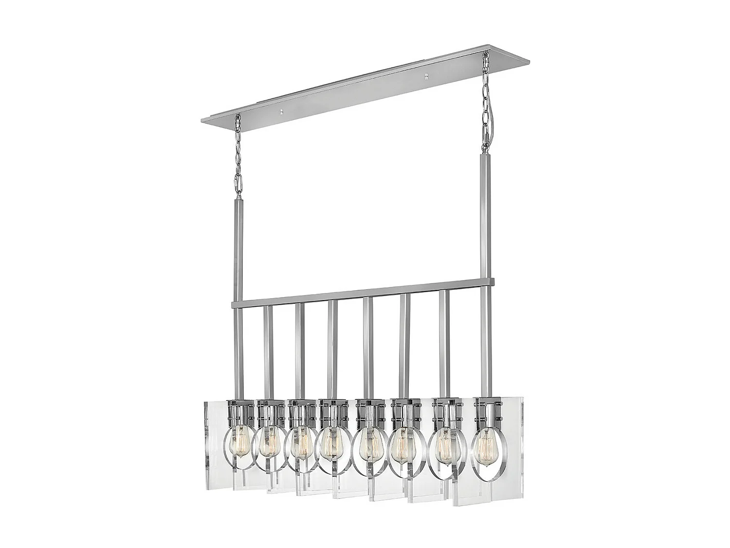 Ludlow Lisa McDennon by Hinkley 8 licht Pendelleuchte Nickel poliert