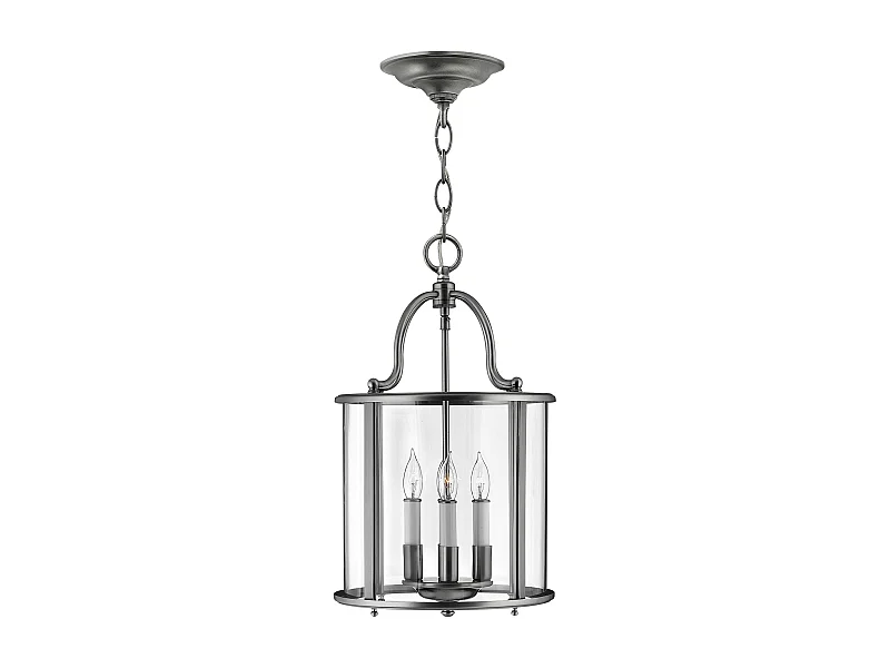 Elstead Gentry Suspension lanterne de plafond moyenne à 4 ampoules, étain, E14