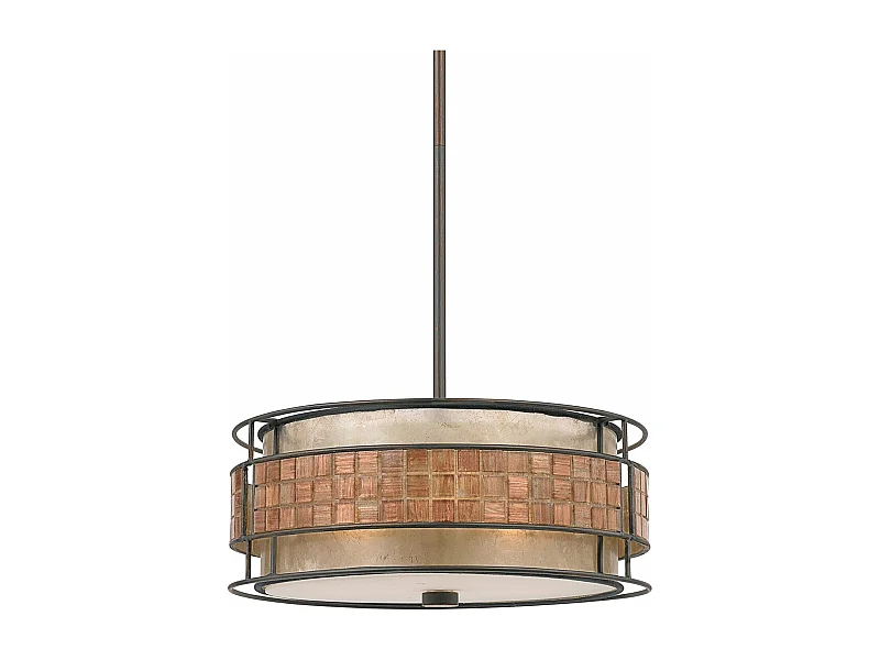 Elstead Laguna - Sospensione a soffitto a 4 luci rinascimentale in rame, attacco E27