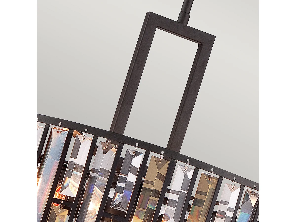 Elstead Gemma - 3 Licht Decke Anhänger Vintage Bronze, E27