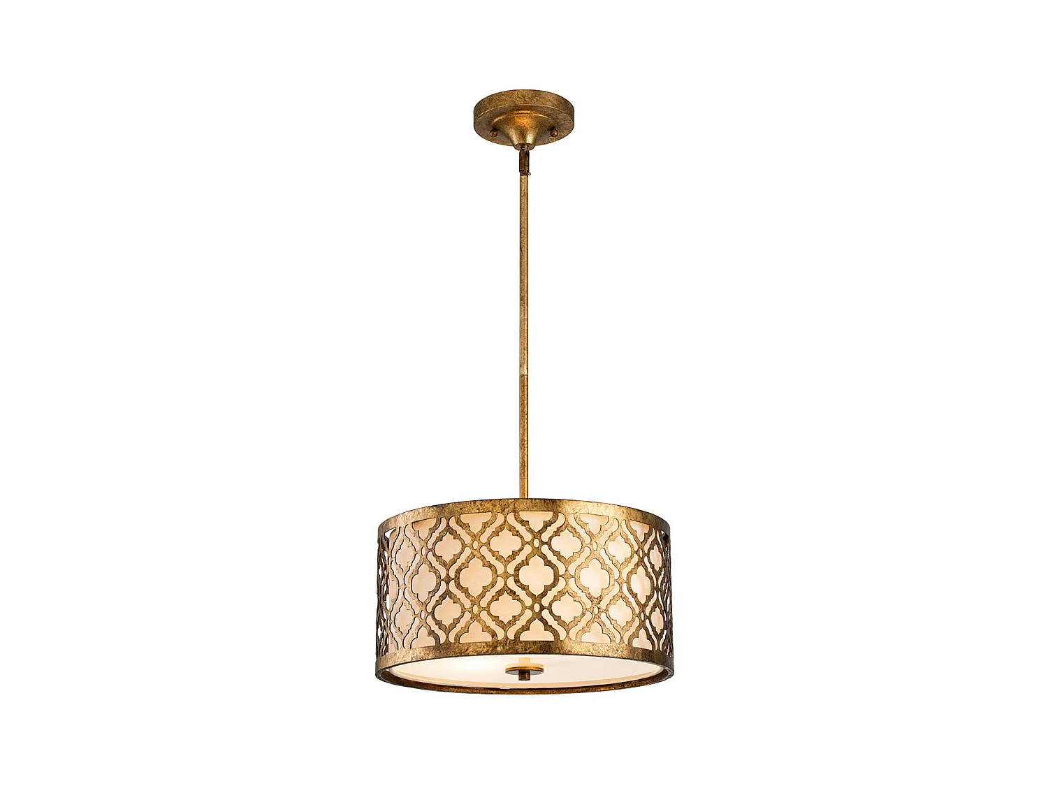 Elstead Arabella Luminaire suspendu moyen à 2 ampoules à montage double pour plafond rond, or, E27