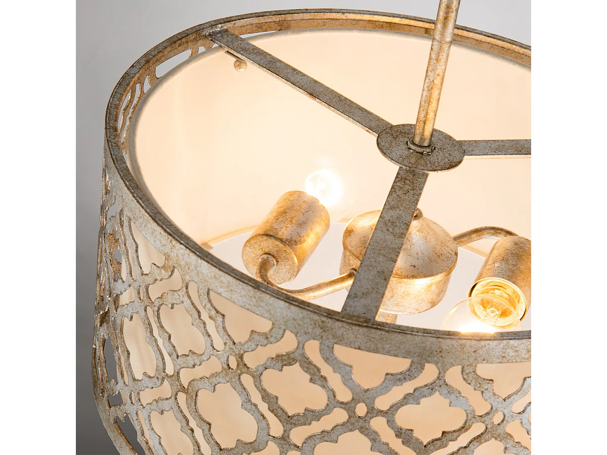 Elstead Arabella - 2 leichte mittelgroße runde Decke Duo-Mount Anhänger Gold, E27