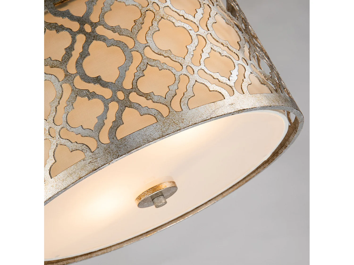 Elstead Arabella - 2 leichte mittelgroße runde Decke Duo-Mount Anhänger Gold, E27