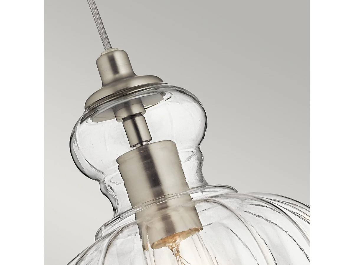 Elstead Riviera 1 Lichtanhänger, Nickel gebürstet, E27