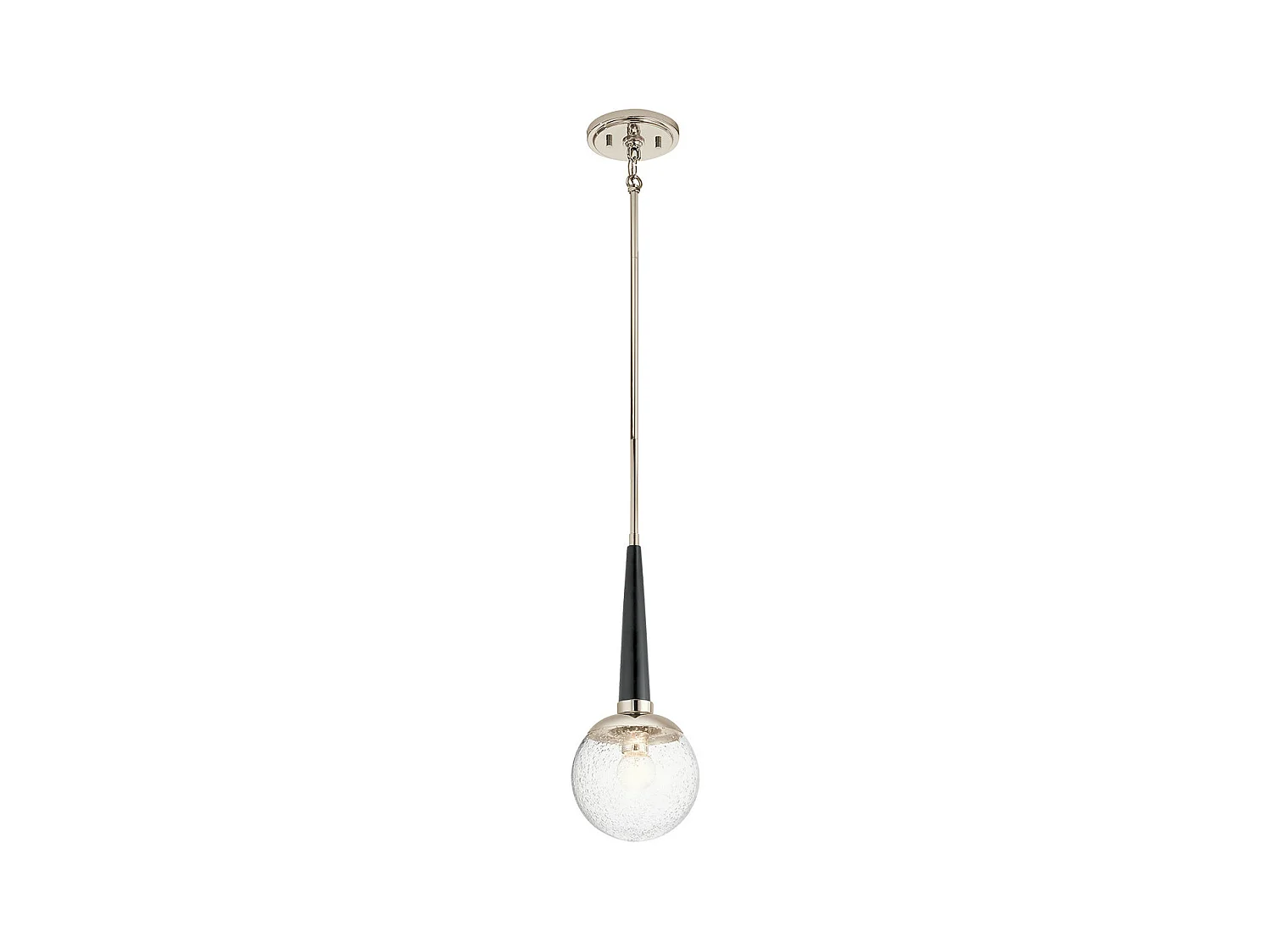 Marilyn Suspension à 1 ampoule Kichler, nickel poli