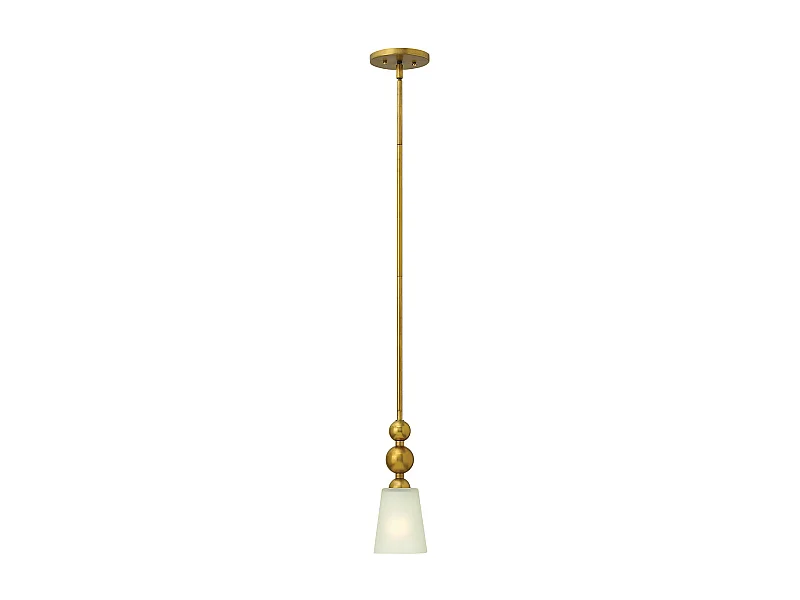 Elstead Zelda 1 Light Ceiling Mini Pendel Vintage Mässing, E27