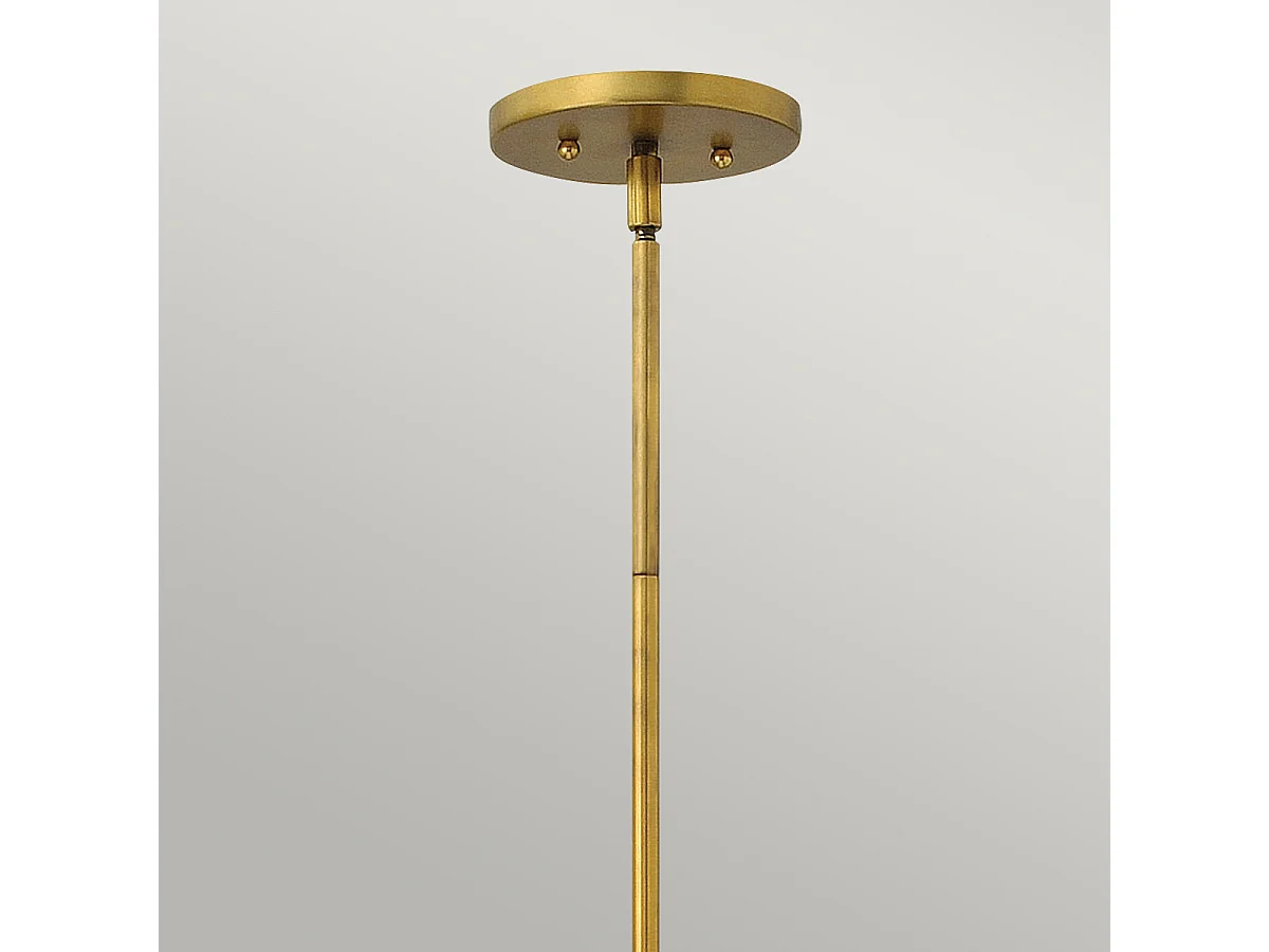 Elstead Zelda - 1 leichte Decke Mini Anhänger Vintage Messing, E27