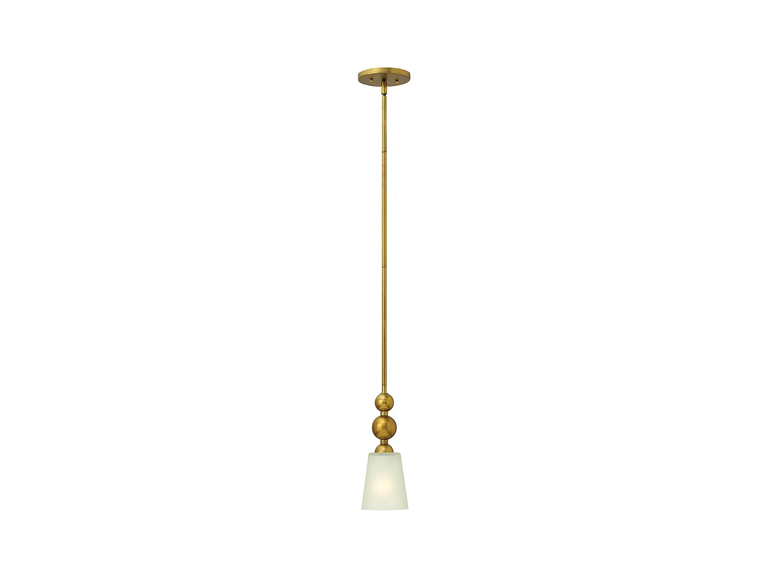 Elstead Zelda Mini suspension à 1 lumière au plafond Vintage en laiton, E27