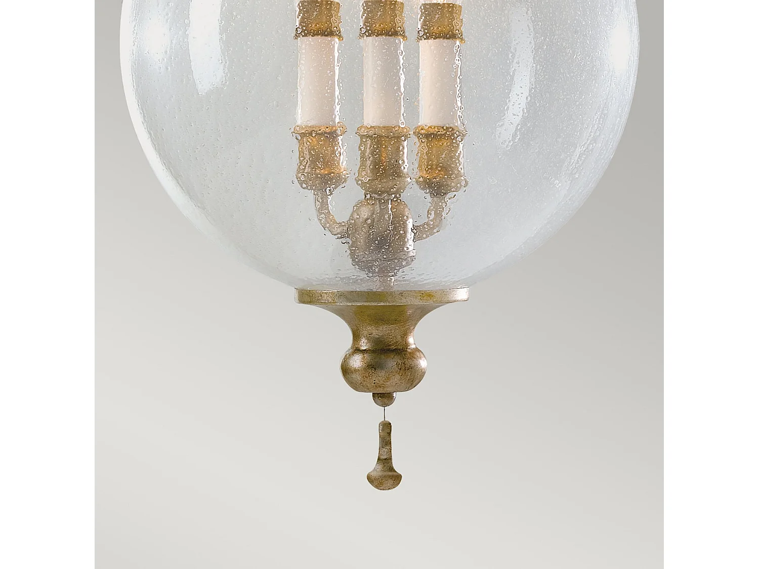 Lampadario Contemporaneo Argento Acciaio Foglia Argento Vetro 3 Luci E14