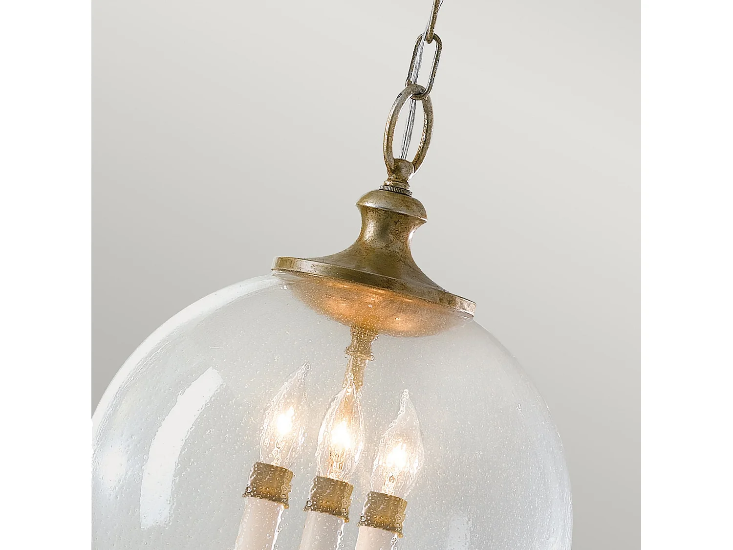 Lampadario Contemporaneo Argento Acciaio Foglia Argento Vetro 3 Luci E14