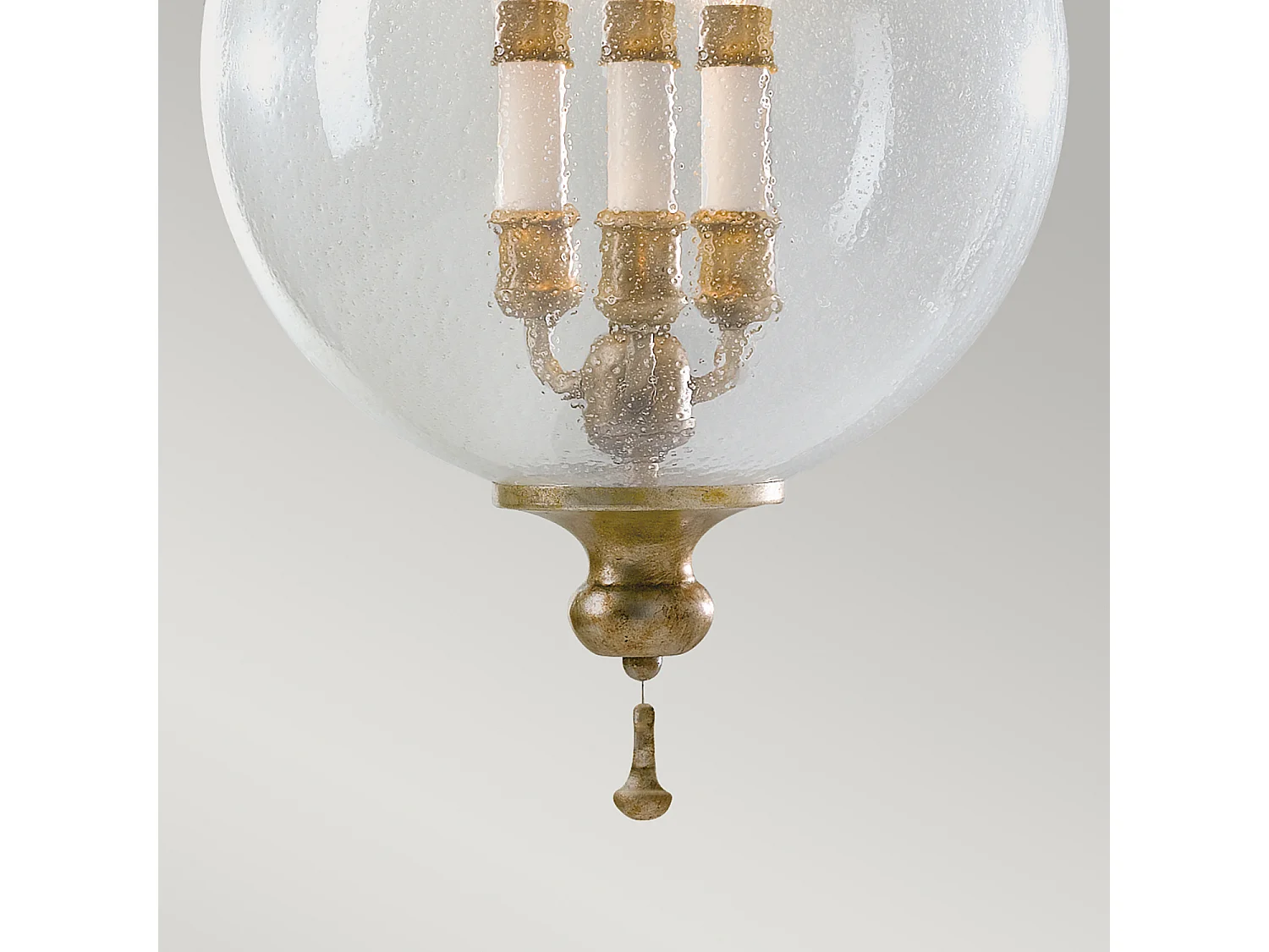 Lampadario Contemporaneo Argento Acciaio Foglia Argento Vetro 3 Luci E14