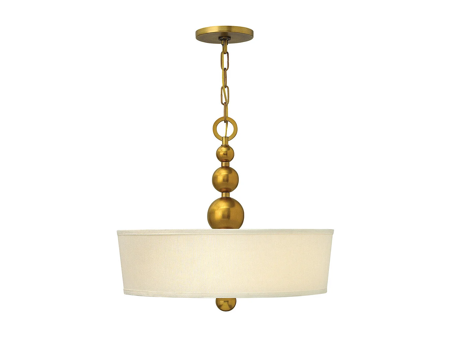 Elstead Zelda - 3 Licht Decke Anhänger Vintage Messing, E27