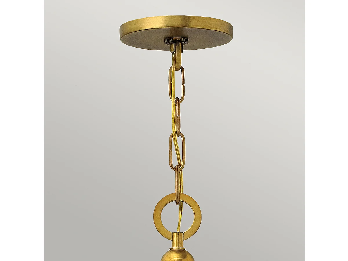 Elstead Zelda - 3 Licht Decke Anhänger Vintage Messing, E27