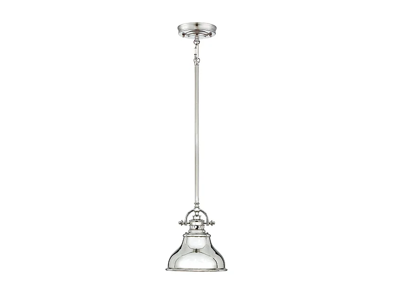 Elstead Emery Mini suspension plafonnier à 1 ampoule en argent, E27