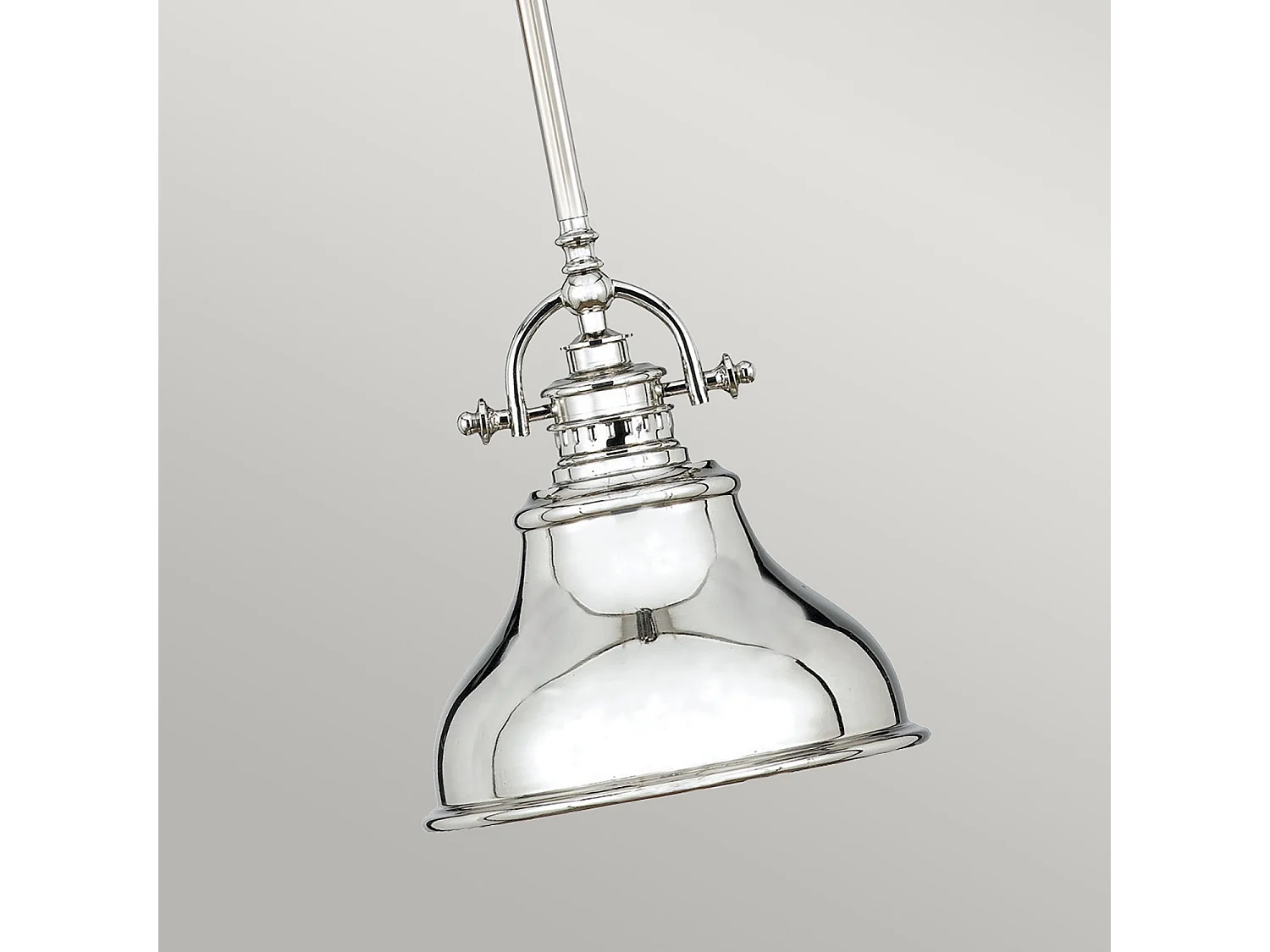 Elstead Emery - Pendente Mini Lampadario 1 Luce Cupola Argento, E27