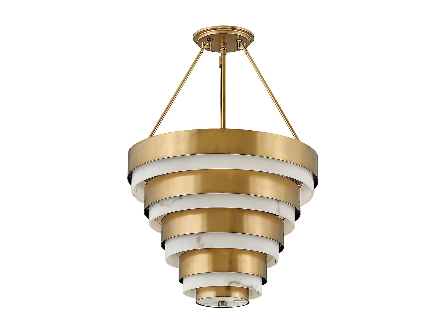 Elstead Hinkley Echelon Cylindrisk taklampa Heritage Mässing