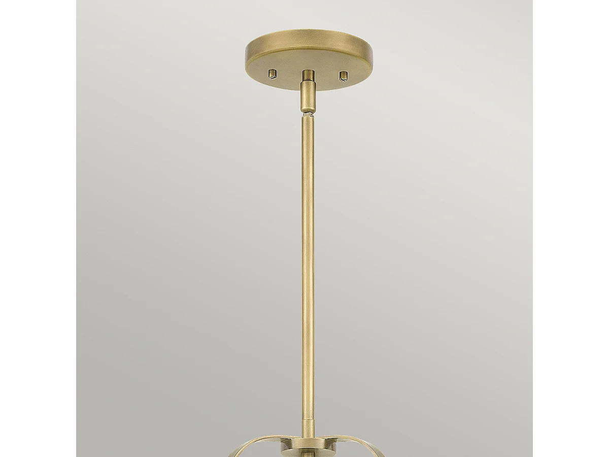 Elstead Quoizel Wimberley Plafonnier Dome Suspension Laiton Vieilli