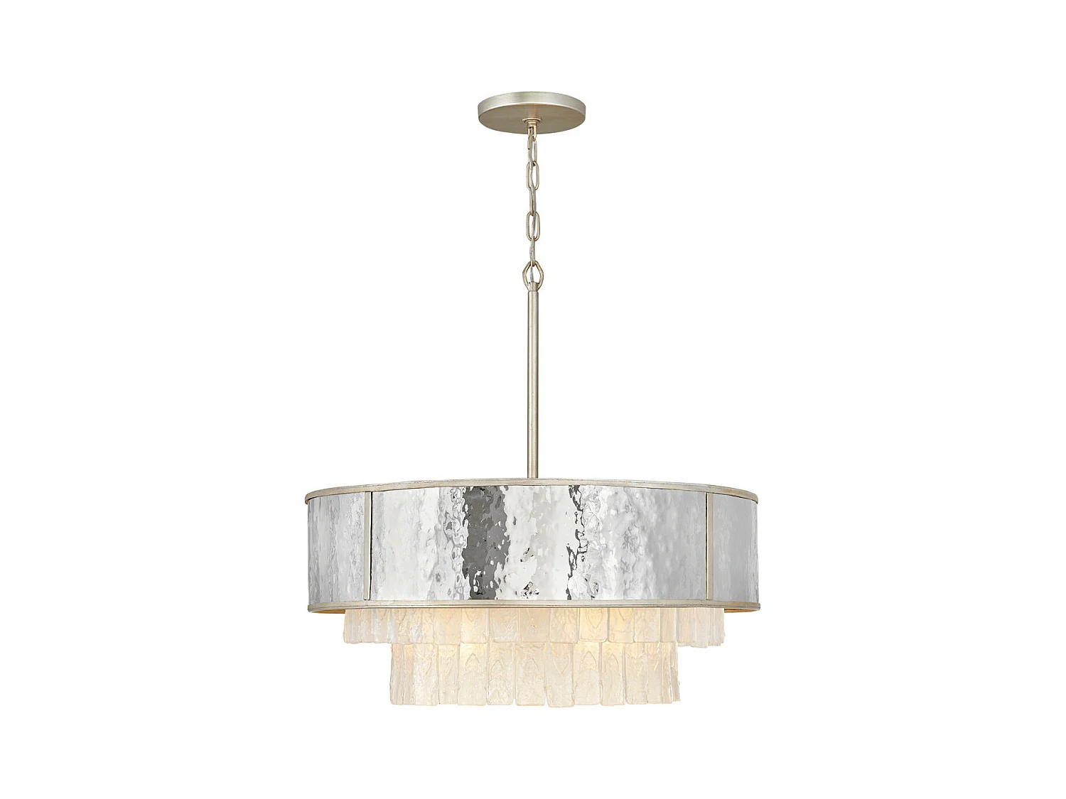 Elstead Hinkley Reverie Plafonnier Suspension Cylindrique Or Champagne