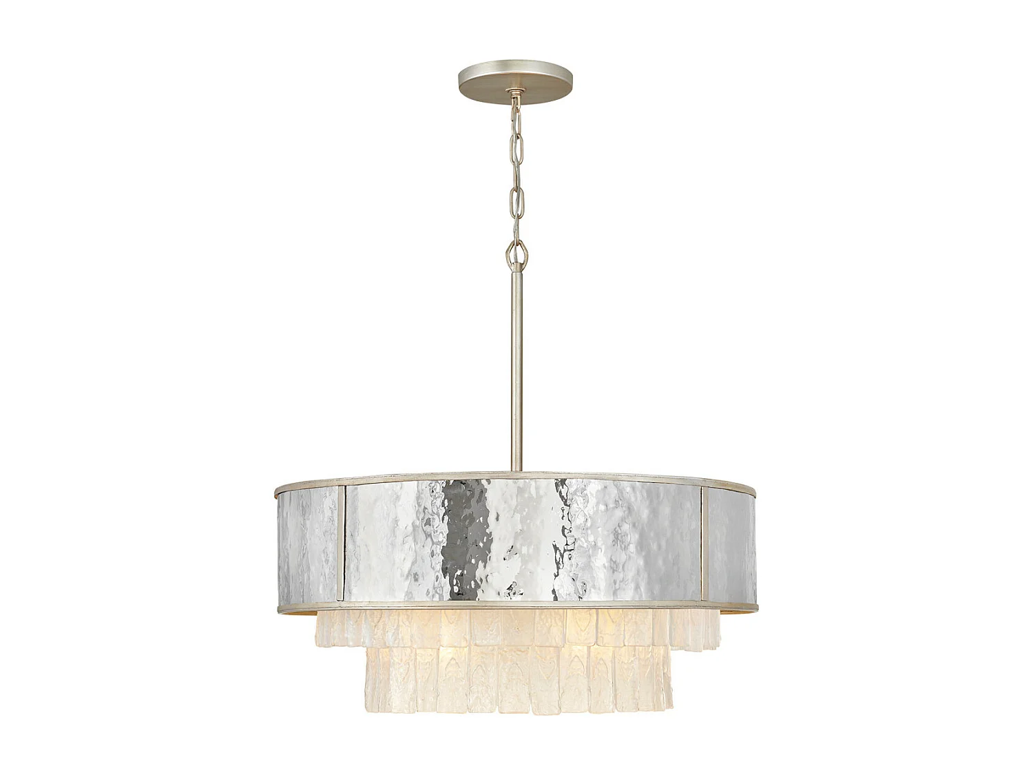 Elstead Hinkley Reverie Plafonnier Suspension Cylindrique Or Champagne