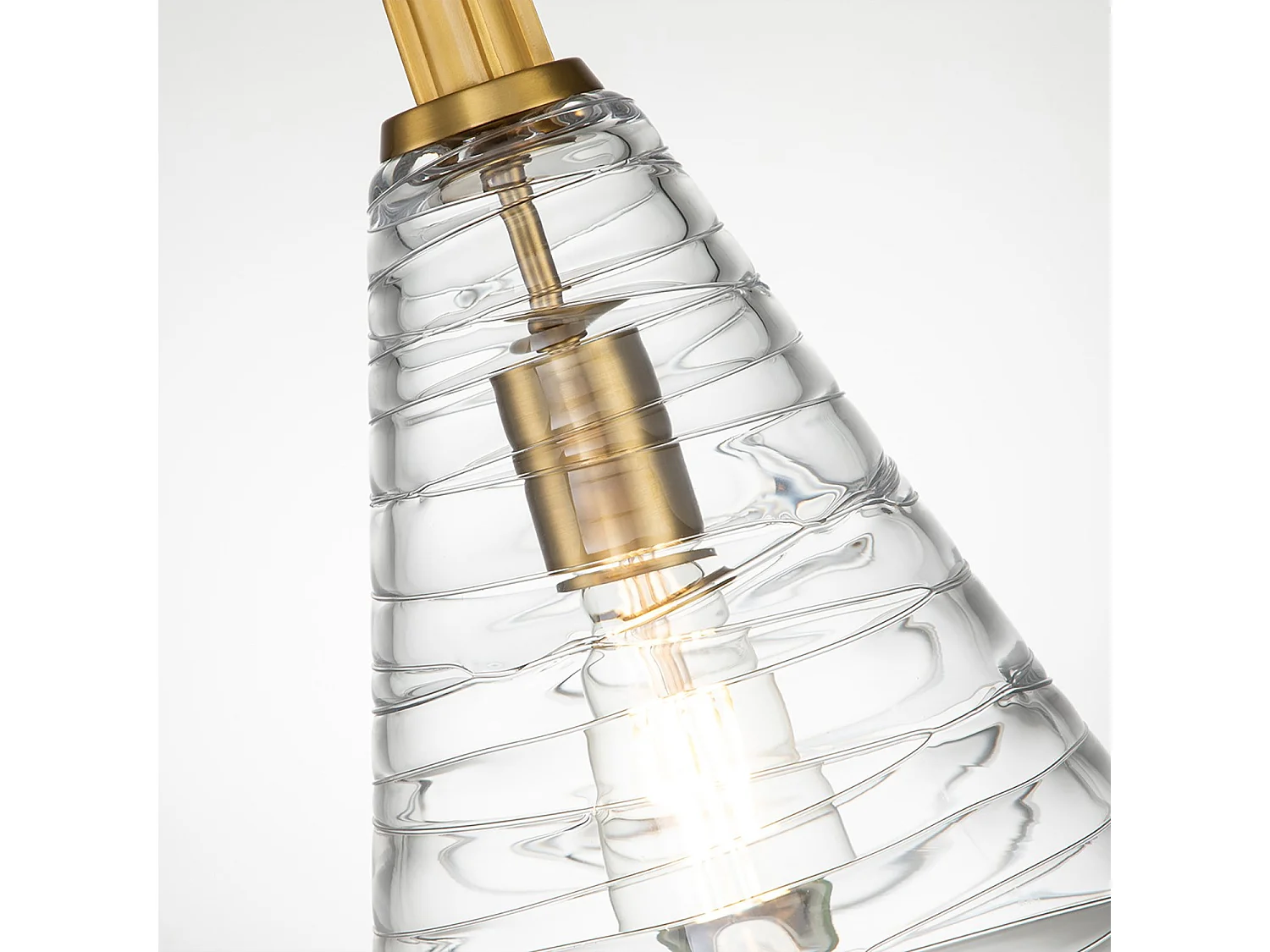 Elstead Feiss Elmore Plafoniera a Sospensione Cupola in Ottone Brunito