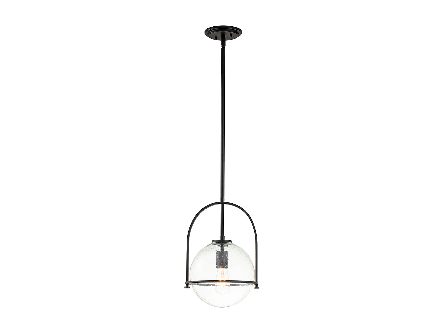 Elstead Hinkley Somerset Globe Pendel-Deckenleuchte Schwarz