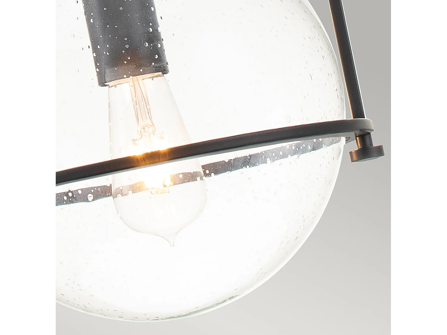 Elstead Hinkley Somerset Globe Pendel-Deckenleuchte Schwarz