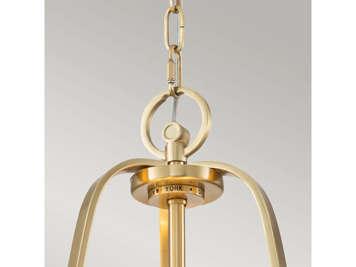 Elstead Quoizel Gotham Cylindrisk taklampa i borstad mässing