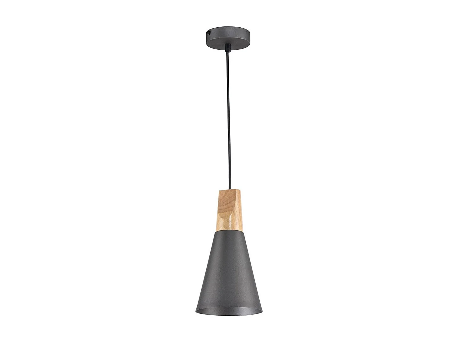 Bicones Lampada a Sospensione Dome Soffitto Grigio, 1 Luce, E27