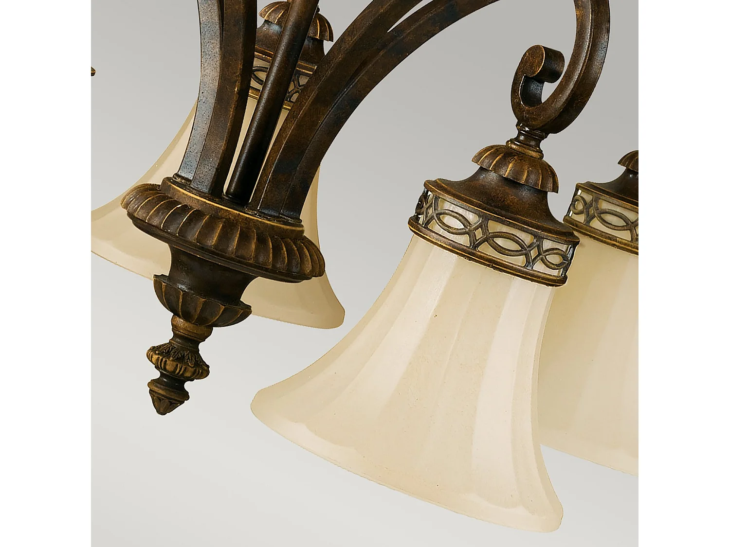 Lampadario Contemporaneo Drawing Room Acciaio Noce Vetro 5 Luci E27