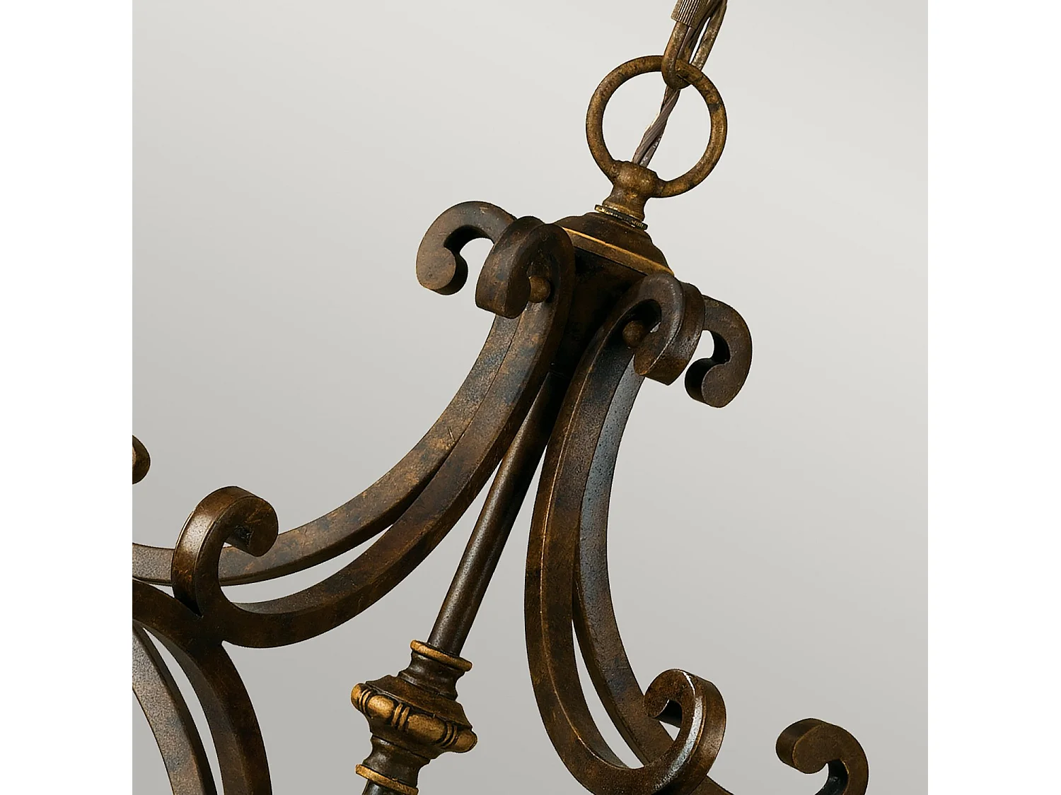 Lampadario Contemporaneo Drawing Room Acciaio Noce Vetro 5 Luci E27