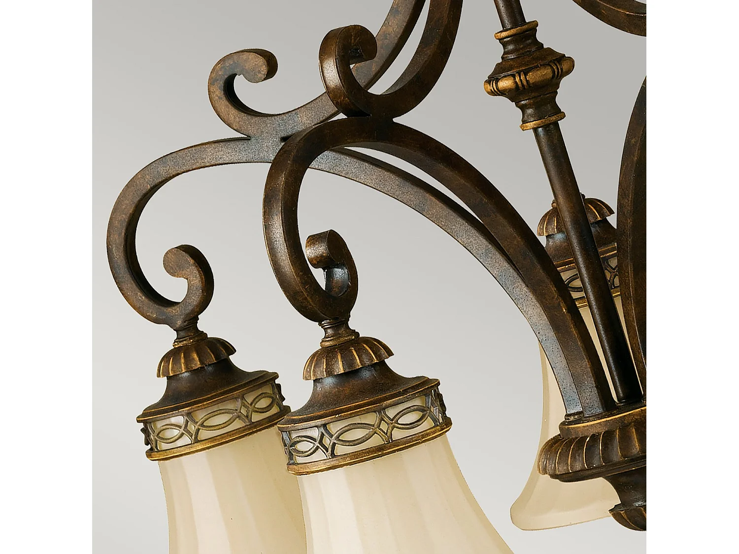 Lampadario Contemporaneo Drawing Room Acciaio Noce Vetro 5 Luci E27