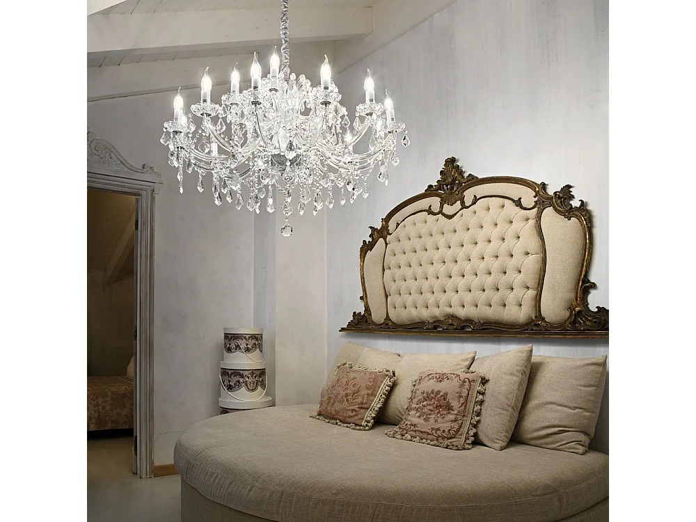 Ideal Lux Napoleon - Luce a sospensione cromata