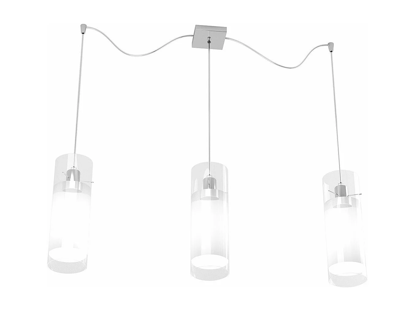 Cilinder Sospensione 3 Luci Spostabili