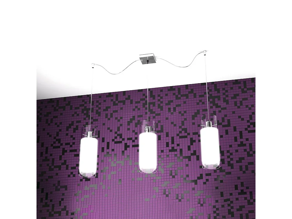 Cilinder Sospensione 3 Luci Spostabili