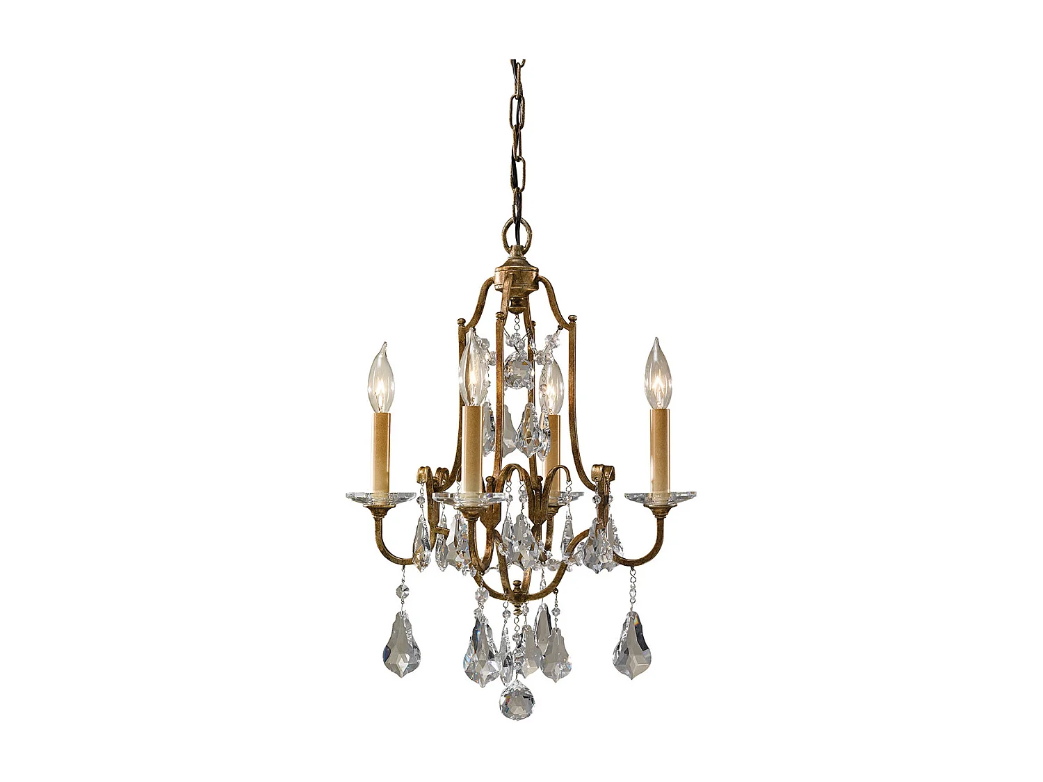 Elstead Valentina - Kronleuchter 4 licht Bronze Finish, E14