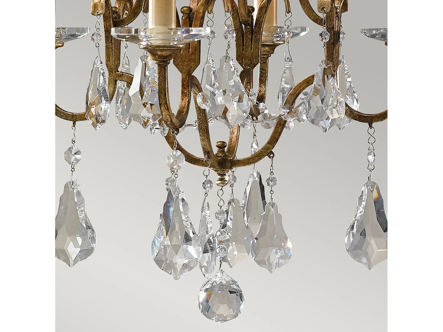 Elstead Valentina - Lampadario 4 Luci Finitura Bronzo, E14