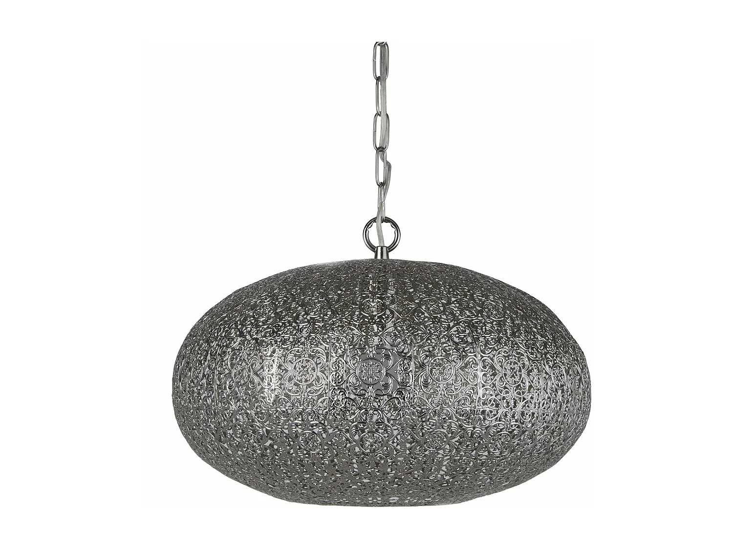 Searchlicht Fretwork 1 Pendelleuchte, glänzendes Nickel