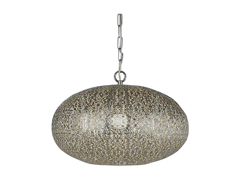 Searchlicht Fretwork 1 Pendelleuchte, glänzendes Nickel