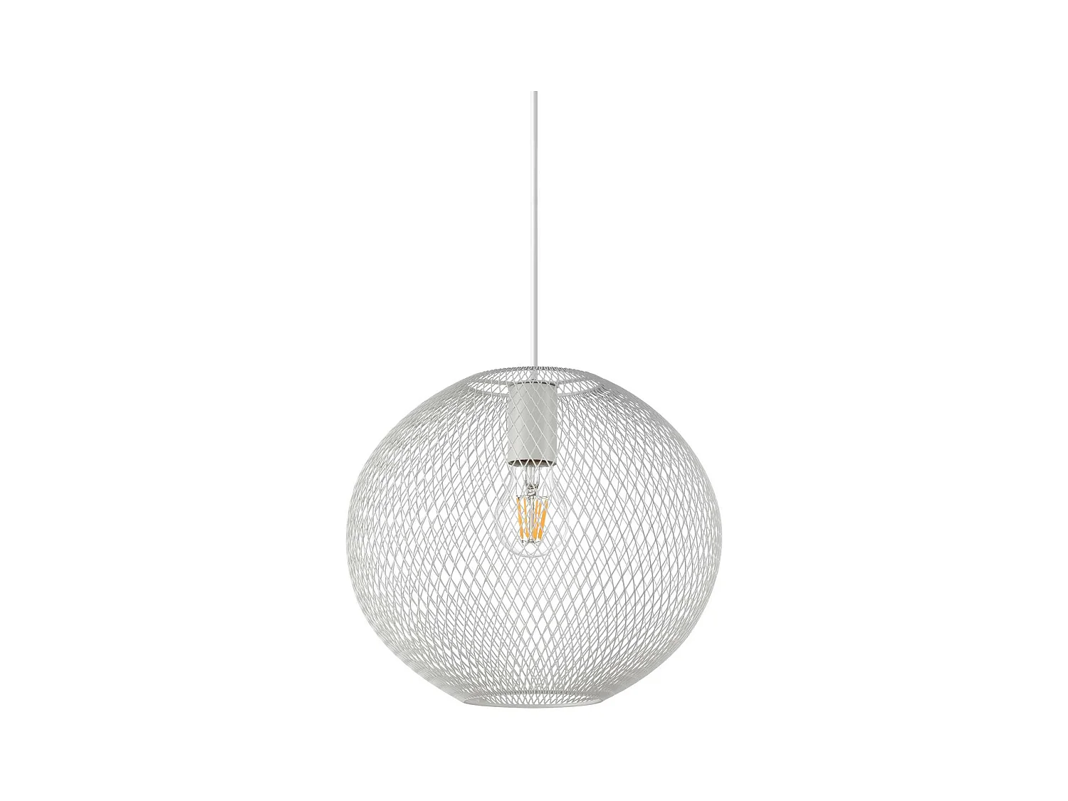 Ideal Lux NET Plafonnier suspendu à structure métallique, 29 cm, blanc