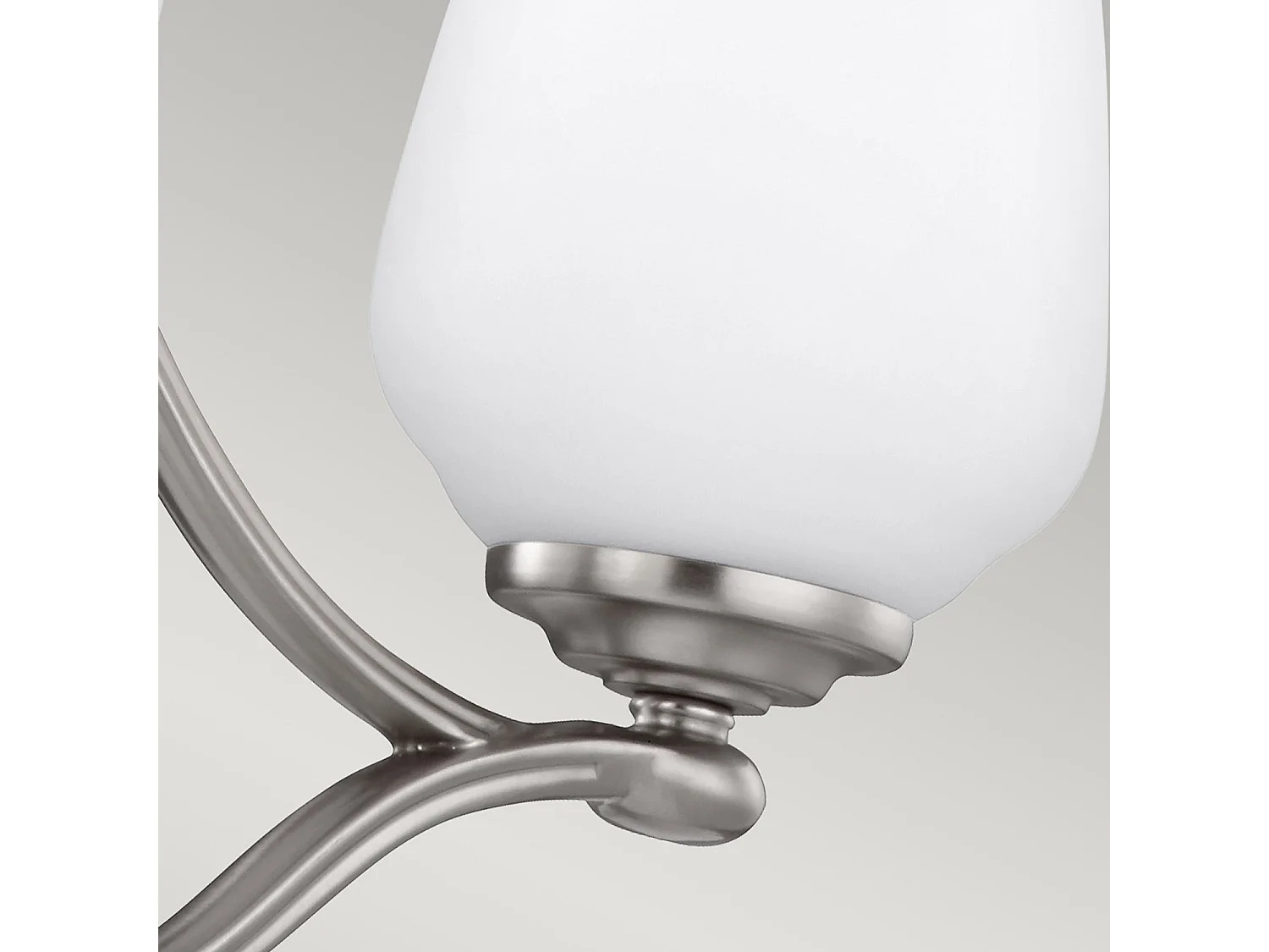 Lampadario Contemporaneo Vintner In Acciaio Nichel Satinato Vetro 3 Luci E27