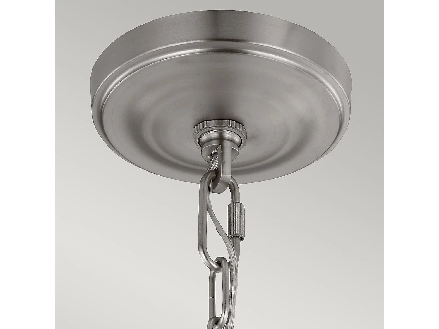 Lampadario Contemporaneo Vintner In Acciaio Nichel Satinato Vetro 3 Luci E27