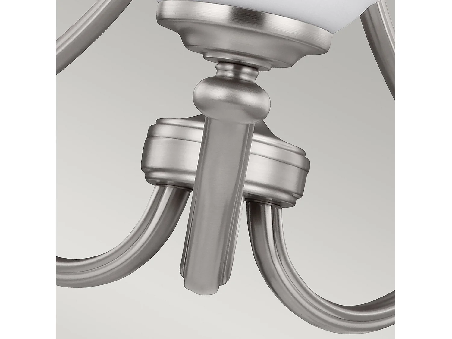 Lampadario Contemporaneo Vintner In Acciaio Nichel Satinato Vetro 3 Luci E27