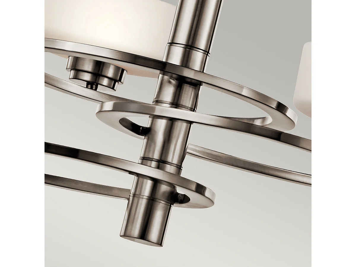 Elstead Aleeka Multi Arm Chandelier 3 Light Classic Tennfinish, G9