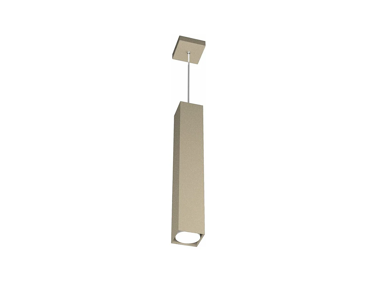 Sospensione Moderna Plate Metallo Sabbia 1 Luce Gx53 50Cm